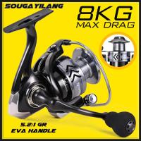 ราคา Sougayilang รอกตกปลา รอกสปินนิ่ง รอกเบ็ดตกปลารอกตกปลา รอกสปินนิ่ง รอกตกปลาสปินนิ่ง 5 2 1 รอกเบอร์1000 4000 8กก รอก สปิน ด้ามจับ รีลปั่น รอกเบส กีฬาตกปลา (21266940835)