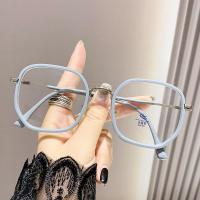 ราคา JN IMPRESSION เฟรมขนาดใหญ่แว่นเลนส์อ่อนป้องกันสีฟ้าแบบใหม่แว่นสายตาสั้นกรอบโลหะกลมสำเร็จรูป (21024531332)