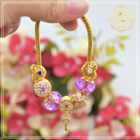 ราคา สร้อยข้อมือสไตล์ pandora ฝังเพชรสวิส สร้อยข้อมือถอดชาร์มได้ สร้อยข้อมือแฟชั่น พร้อมส่ง (9982941558)