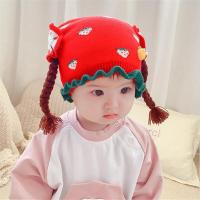 ราคา สินค้าพร้อมส่ง หมวกเด็กหญิง หมวกอุ่นเด็ก หมวกเด็กอ่อน หมวกเปียเด็ก 0 2 ขวบ หมวกกันหนาวเด็ก (16820874614)