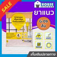 ราคา ส่งไว ยาแนว ยาแนวกระเบื้อง Weber ตราตุ๊กแก G 09 สีส้ม น้ำหนัก 1 กก เนื้อละเอียด ทนสารเคมี ไม่แตกร้าว Weber Saint Gobain เวเบอร์ ยาแนวสำเร็จรูป ยาแนวกันซึม ยาแนวห้องน้ำ กาวยาแนว (9911849835)