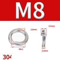 ราคา แหวน แหวนสปริง แหวนรอง กันคลาย สแตนเลส 304 M2 M2 5 M3 M4 M5 M6 M8 M10 M12 Spring Washer Stainless Steel (21173492221)