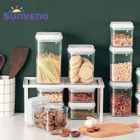 ราคา SUNVENO ขวดปิดสนิทพลาสติกถนอมอาหารกล่องMultigrain ถังขวดผลไม้อบแห้งโถชากล่องถนอมอาหาร (19660760910)
