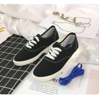 ราคา พร้อมส่ง รองเท้าผ้าใบ Bidibi ทรง keds พื้นบางน้ำหนักเบา ใส่สบาย แถมเชือกสีน้ำเงิน 152 (19474287991)