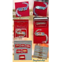 ราคา เลสข้อมือ หลวงพ่อรวย ปาสาทิโก วัดตะโก จ อยุธยา ขนาด 4 บาท พร้อมกรอบ 2 กษัตริย์หน้ากรอบฝังเพชร มี6สีให้เลือก ขนาด 18 5 cmงานสวยคมชัด พร้อมส่ง (7730504075)