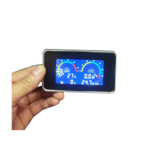 ราคา Car LCD 4 in 1 Gauge LCD Car Digital Oil Pressure Gauge Digital Display Sensor Instrument Panel Voltmeter Water Temp Meter 4 in 1 (20171647456)