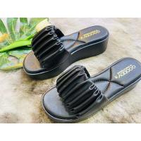 ราคา รองเท้าส้นตึก 3นิ้ว รองเท้าพื้นสูง รองเท้าหน้าจีบGooddy พร้อมส่ง (16888315769)