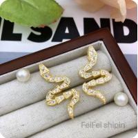 ราคา ต่างหู เพชร CZ เพชร ซีก ต่างหู คริสตัล ประดับ เพชร CZ งาน แฟชั่น ดีไซน์ Simple น่ารัก มิ นิมอล (21089587610)