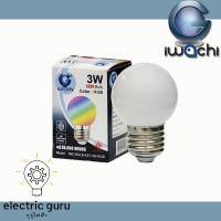 ราคา IWACHI หลอดปิงปอง 3W ขั้วE27 หลอดไฟประดับ หลอดไฟระย้า ยกแพ็ค 12 ดวง (21287218005)