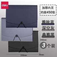 ราคา Deli กระเป๋าใส่แฟ้มเอกสาร13ช่องกระเป๋าเก็บเอกสารกระเป๋าใส่เอกสารพลาสติกหลายชั้นขนาด A4กระเป๋าใส่เอกสารข้อสอบแบบม้วนใส่เอกสารแทรกหน้าสำนักงานสำหรับนักเรียน (19828308868)