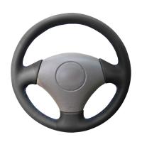 ราคา Hand stitched Black PU Artificial Leather Car Steering Wheel Covers Wrap for Toyota Vios Corolla 2000 2004 Mark 2 for Lexus GS43 (12139381058)