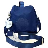 ราคา กระเป๋าถือหรือสะพาย 2Way ขนาดมินิ KIPLING Immin 2Way Mini Bucket Bag วัสดุ Nylon Polyester 100 มาพร้อมพวงกุญแจหัวใจลายหินอ่อน (4953408116)