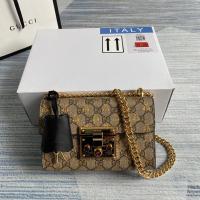 ราคา GUCCI กระเป๋า PADLOCK SMALL GG SHOULDER BAG (21228316611)