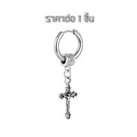 ราคา จิวหูสแตนเลส แบบห่วง จี้กางเขน JE023 (18948513920)