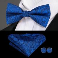ราคา A Motion หูกระต่ายสีเขียว Hi TieGreen สำหรับผู้ชาย SilkTie Bow Tie HankySet งานแต่งงาน PaisleySolid Bowtie (16141572719)