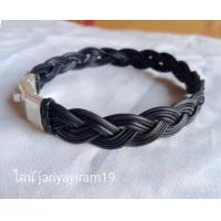 ราคา กำไลหางช้างไทยแท้100 ถักพิรอด เรือนเงิน92 5แท้ (16811132420)