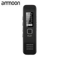 ราคา ammoon Digital Voice Recorder 32GB Voice Recording Device 32 1536KBPS for Lecture Meeting Interview Business Talk Audio Recorder with Playback MP3 Music Player Earphone Password TF Card Not Included (