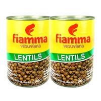ราคา Fiamma ไฟมมาวีสุเวียนา ถั่วเลนทิลในน้ำเกลือ 400g x2 กระป๋อง ถั่วเลนทิล (19114748458)
