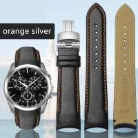 ราคา ปลายโค้งของแท้สร้อยข้อมือหนังผู้ชายสำหรับ Tissot T035สายนาฬิกา22 23 24มม นาฬิกาข้อมือผีเสื้อ Clasp (8570399251)