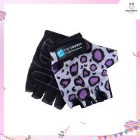 ราคา Crazy Safety ถุงมือปั่นจักรยานสำหรับเด็ก ลายเสือดาวม่วง Purple Leopard (11042473529)