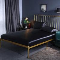 ราคา 5 Size Satin Silk Fitted Bed Sheet Queen King Single Bedsheet Comfortable Home Bedding Set Soft Smooth Cool Touch Satin Bed Sheet (14703959407)
