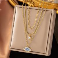 ราคา CIFbuy Bohemian Turquoise Multi layer Titanium Steel Necklace Green Stone Crystal Necklace For Women Bohemian Ethnic Chain Choker Wedding Party Jewelry Gift (20220054015)