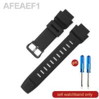 ราคา ดั้งเดิม Tali Jam Tangan Silikon ยางสายนาฬิการุ่น3258prw 2500 5100 5000 2000 3500T Accessories18mm สำหรับ Casio โปรเทรค (19880548021)
