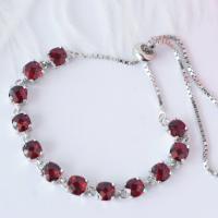 ราคา Rosenmarry ข้อมือพลอยโกเมนแท้ ตัวเรือนเงินแท้ จัดส่งฟรี RB030 พลอยแท้เสริมดวง ของขวัญ (18761755550)