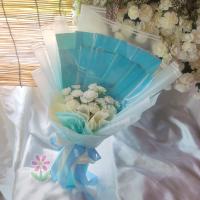 ราคา ช่อเปล่า ช่อเสียบธนบัตร ดอกมะลิวันแม่ มะลิมีกลิ่นหอม ช่อสีฟ้าสวยมาก ดอกมะลิฟูๆ (15606231954)