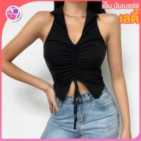 ราคา พร้อมส่ง ล้างสต๊อก ล้างสต๊อก Fashion shirt 147P เสื้อคอปกรูดหน้า ผ้ายืด เสื้อแขกุดรูดหน้า เสื้อรูด เสื้อรูดหน้า เสื้อสายฝอ เซ็กซี่ (9391796693)