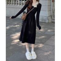 ราคา ZARAˉ ZaraPVP กระโปรงผ้าบางสีดำแบบฝรั่งเศสสำหรับผู้หญิงกระโปรงให้ความรู้สึกแขนยาวบางดีไซน์เฉพาะกลุ่มใหม่โลโก้ยอดนิยมสำหรับฤดูหนาว (17090490278)