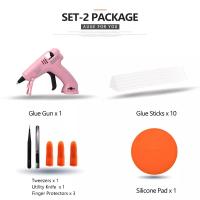 ราคา ปืนกาวร้อนละลายไร้สายสำหรับเด็กใช้ในบ้านงานซ่อมด้วยตัวเองแท่งกาวขนาด7มม ปืนยิงกาวไร้สาย3 6V 2000mAh 60นาทีเวลาใช้งาน (21170733430)