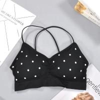 ราคา เสื้อชั้นใน เสื้อในผู้หญิง ชุดชั้นในหญิง เสื้อในไร้โครง เสื้อเล่นโยคะ ลายจุด น่ารัก เสื้อโยคะ ราคาถูก เสื้อชั้นใน Sport bra เสื้อฟิสเนส สปอร์ตบรา l Polka Yoga Fitness Sport Bra (19934453283)