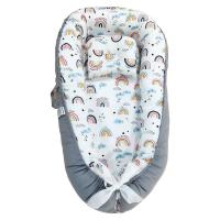 ราคา Softanica Baby เบาะนอนเด็กแรกเกิด พร้อมหมอน ถอดซักได้ เบาะนอนไข่ ที่นอนเด็กแรกเกิด ที่นอนเด็กอ่อน เบาะนอนรังนก baby nest (14447024740)