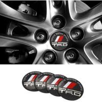 ราคา 4Pcs Set 56 5mm Aluminium Car Wheel Center Hub Caps Emblem Stickers Auto Decals Hub Decoration For TRD Logo For Toyota Vios Wish Innova Fortuner Altis Rush Sienta Chr Corolla Camry Hilux Avanza Car Ac
