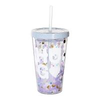 ราคา แก้วน้ำแฟนซี HUG LOVE แถมฟรีหลอดดูด ขนาด 450 ml (14514054626)