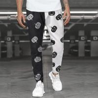 ราคา กางเกงลำลองฮาโลวีนผู้ชายกางเกงกลางแจ้งกางเกงขายาวลายกะโหลกฟักทอง (21170587835)