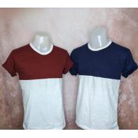 ราคา เสื้อยืดทูโทน 2สี เสื้อแฟชั่นผู้หญิง ผู้ชาย เสื้อคู่ เนื้อผ้า ใส่สบาย ผ้าCotton 100 (12165062169)
