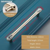 ราคา หรูหรา ตู้คริสตัลจับตู้ดึงโลหะผสมสังกะสี Dresser ที่จับลิ้นชัก (20625929968)