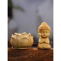 ราคา พระพุทธรูปเด็กน้อยบนฐานบัว แกะสลักไม้จริง งานศิลปะและของสะสม (16409759399)