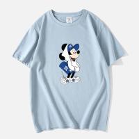 ราคา 2023 ใหม่ เสื้อยืดแขนสั้น ผ้าฝ้ายแท้ พิมพ์ลาย Disney Mickey Mouse Donald Duck แฟชั่นฤดูร้อน สําหรับผู้ชาย และผู้หญิง S 5XL s 5xl (21177485276)