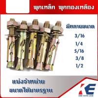 ราคา พุกเหล็ก พุกทองเหลือง พุกชุบซิงค์ ปู๊กทองเหลือง มีหลายขนาด 3 16 1 4 5 16 3 8 1 2 มีแบ่งจำหน่าย (18156684468)