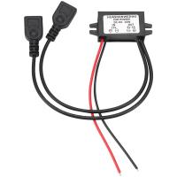 ราคา DC Converter 12V to 5V 3A Double 2 USB to Auto Power Regulator Voltage Step Down (19656242757)