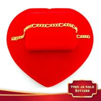 ราคา สร้อยข้อมือทอง สร้อยข้อมือลายโซ่อิตาลี ตัดลาย ชุบด้วยเศษทอง หนัก2สลึง มีขนาดความยาวให้เลือก ชุบเศษทองเยาวราช ชุบทอง100 (1331264672)