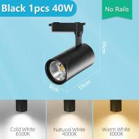 ราคา CHENBEN Led Track Light Spotlight Ceiling Lights 12W 20W 30W 40W COB Aluminum Track Rail Lighting Fixture Spot Lamp for Home Decor Living Room Kitchen Store (21037745011)