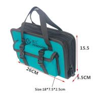 ราคา PENGGONG 600D Oxford ผ้ากระเป๋าเครื่องมือไฟฟ้าแบบพกพา Thicken ความจุมากสำหรับเครื่องมือกระเป๋าเดินทางกระเป๋าสะพายข้างสำหรับผู้ชาย (9351885529)