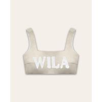 ราคา Wila CRAYON CROP เสื้อคร็อปสายหลังสม็อกสีพาสเทล พิมพ์logo Wila (19026913392)