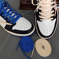 ราคา Saclan เชือกผูกรองเท้า AirJordan 1 Low Lightning Barb Shoelace Nike Co Branded Fujiwara Hiroshi Original White Blue Black Wax Belt (19898852831)