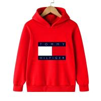 ราคา Baju Tommy Hilfiger เด็กชายหญิงแขนยาวเสื้อสเวตเตอร์เด็กมีฮู้ด (20596448435)