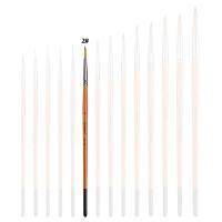 ราคา Selected ปากกาวาดภาพสีน้ำมันไนล่อน พู่กันสีน้ำ และสีอะคริลิค ชนิดกลม รายละเอียดพู่กันขอบสีน้ำ เบอร์ 0000 10 (21058702702)